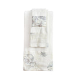 Rosaline Linen Towel Set, White Bath Towel