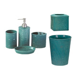 Savannah 6PC Bathroom Set Turquoise Bathroom Sets