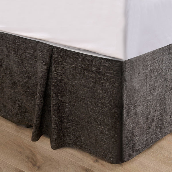 Black Chenille Bed Skirt Bed Skirt