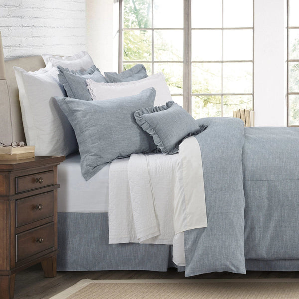 Chambray Denim Bed Skirt Bed Skirt