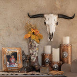 Faux Hammered Copper w/ Concho Candle Holder (3-PC Set) Candle Holder