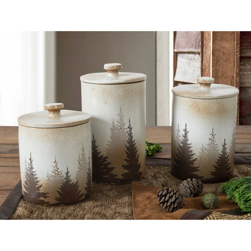 HiEnd Accents  Clearwater Pines Canisters, Set of 3