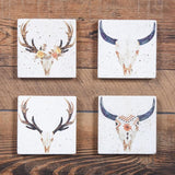 4 PC Desert Skull Coaster Set Coaster