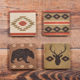 Aztec Bear Coaster, Set of 4 Coaster