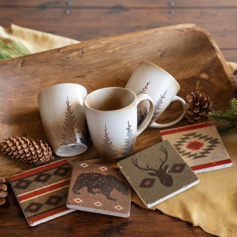 Aztec Bear Coaster, Set of 4 Coaster