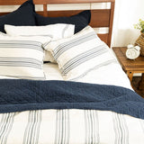 Prescott Bedding Set Comforter Set / Super Queen / Navy Comforter / Duvet Cover
