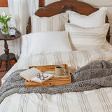 Prescott Bedding Set Comforter Set / Super Queen / Taupe Comforter / Duvet Cover