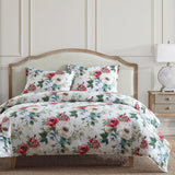 Peony Washed Linen Bedding Set Comforter / Duvet Cover