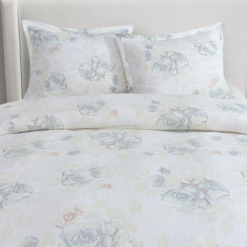 HiEnd Accents  Rosaline Washed Linen Bedding Set