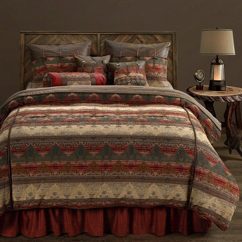 HiEnd Accents Chenille Herringbone Comforter Mini Set - Queen