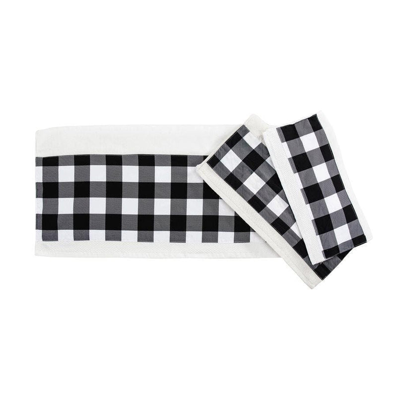 6 Decorative Buffalo Check Plaid Hand Towels 15.8 x 23.6 Inch