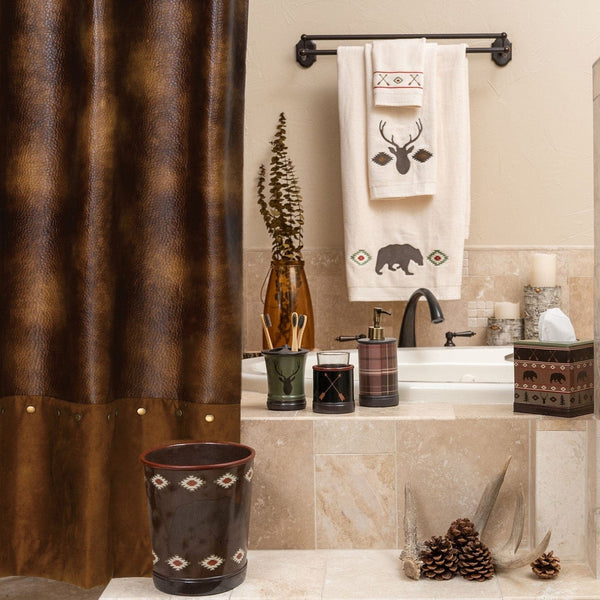 Aztec Bear 8 PC Bath Lifestyle Complete Bathroom Sets