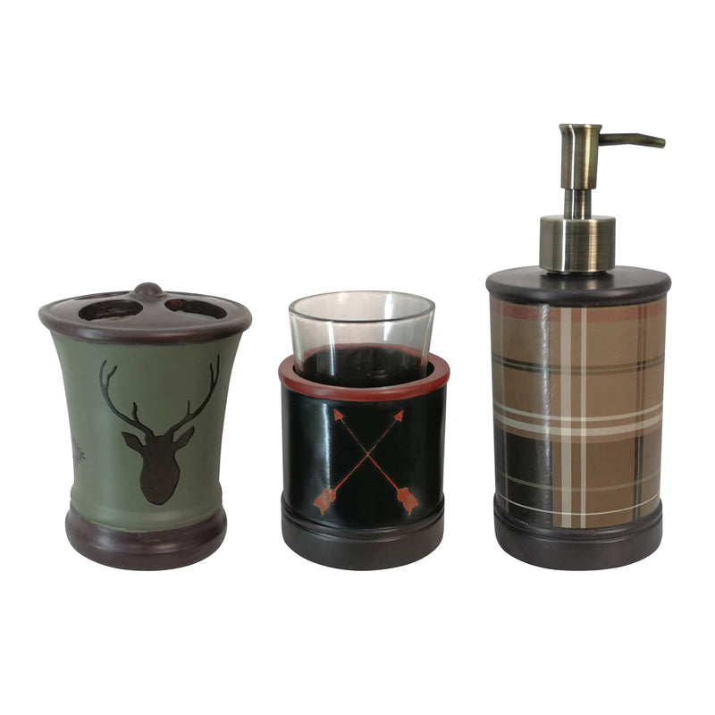 Aztec Bear 8 PC Bath Lifestyle Complete Bathroom Sets