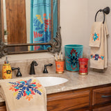 Bonita 8 PC Bath Accessory and Towel Set Complete Bathroom Sets
