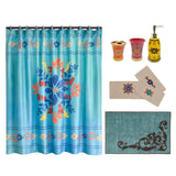 Bonita 8 PC Bath Accessory and Towel Set Complete Bathroom Sets