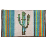 Cactus 8 PC Bath Accessory and Cream Towel Set Complete Bathroom Sets