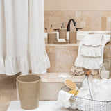 Lily 9 PC Bathroom Lifestyle, White Complete Bathroom Sets
