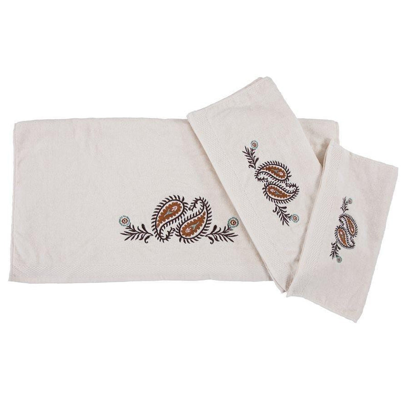 Rebecca Complete 9 PC Bathroom Set, Paisley Complete Bathroom Sets