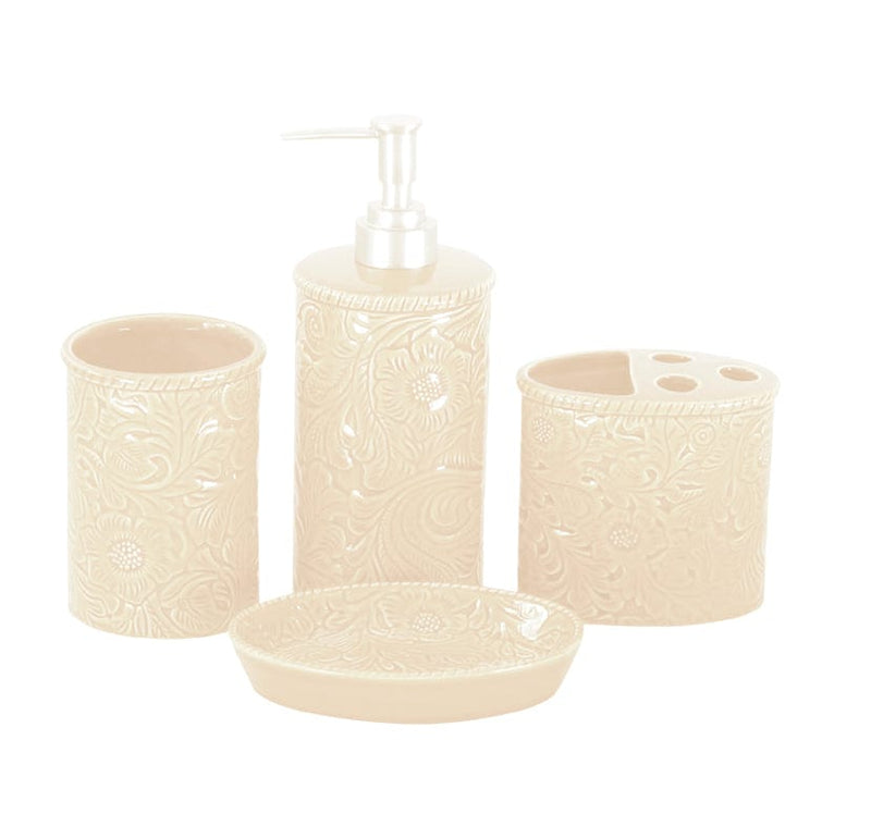 Savannah 4PC Bath Countertop Accessory Set Countertop Bathroom Sets