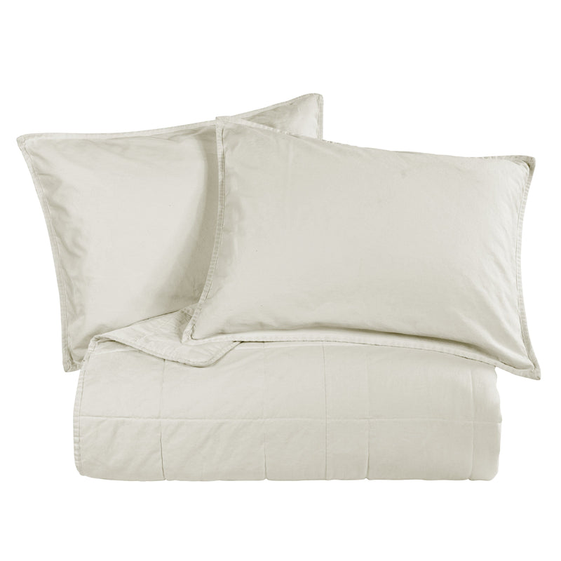 Stonewashed Cotton Canvas Coverlet Coverlet