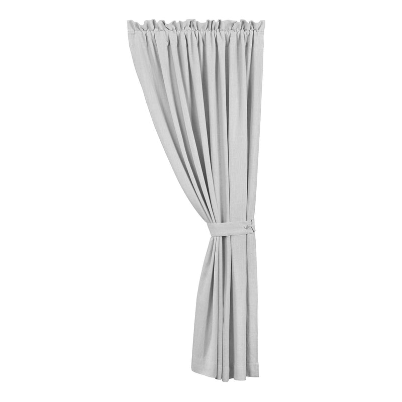 Luna Washed Linen Curtain 48" x 108" / Light Gray Curtain