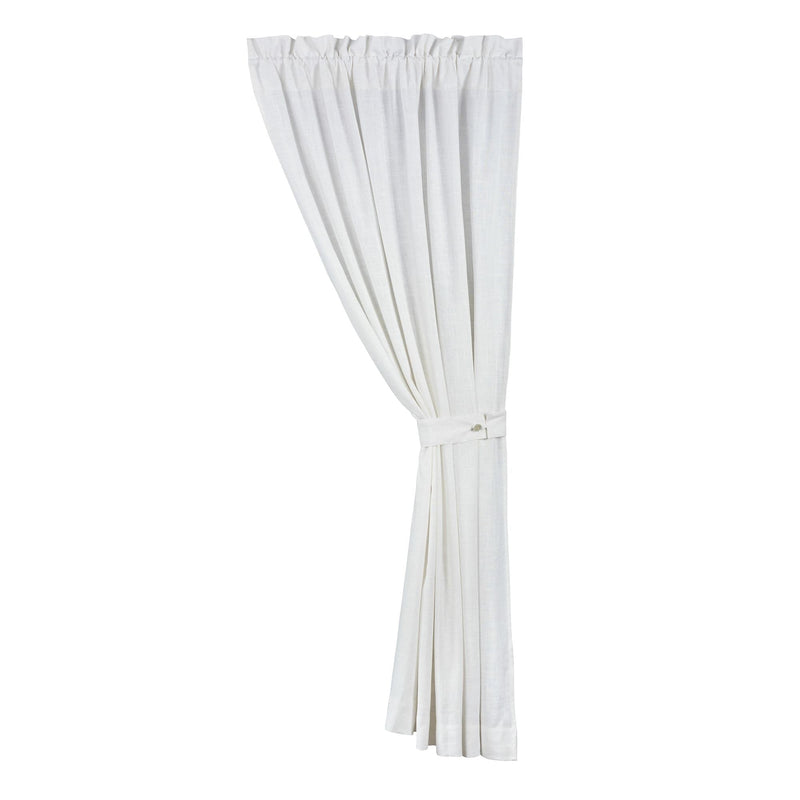 Luna Washed Linen Curtain 48" x 108" / White Curtain