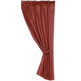 Cheyenne Red Faux Leather Single Panel Curtain Curtain