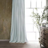 Stella Faux Silk Velvet Curtain Icy Blue Curtain