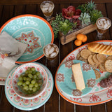 Western Motif 4-PC Melamine Dinner Plate Set Dinner Plate