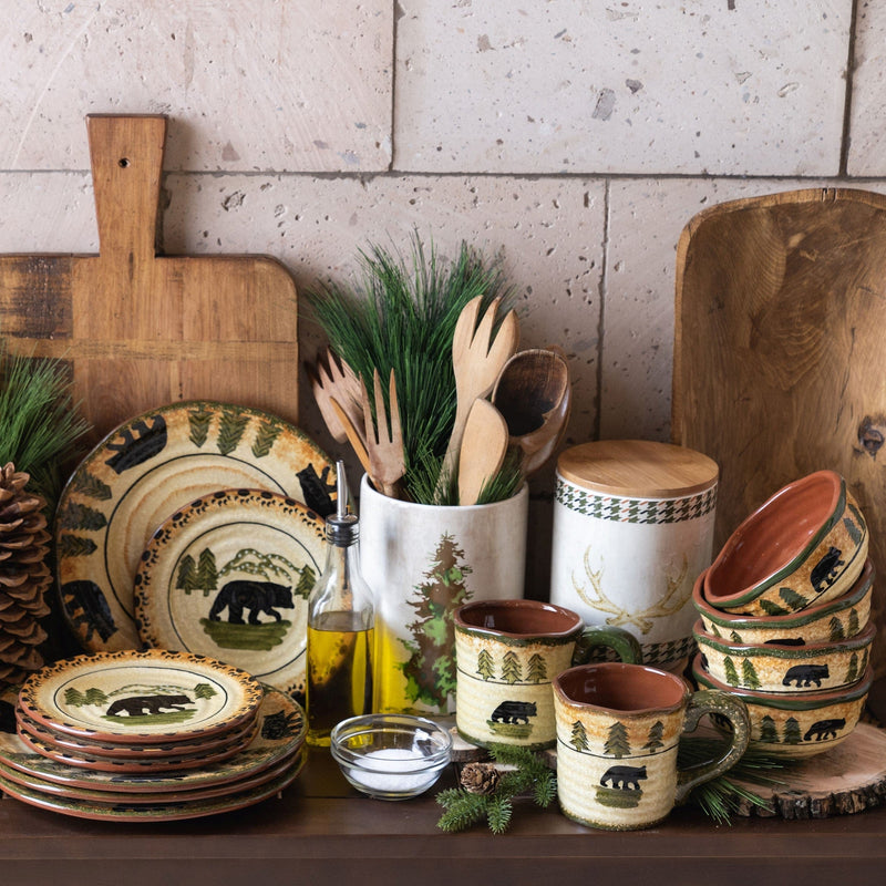Bear 24PC Dinnerware and Canister Set Dinnerware Set