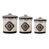 Chalet Aztec 19-PC Dinnerware and Canister Set Dinnerware Set