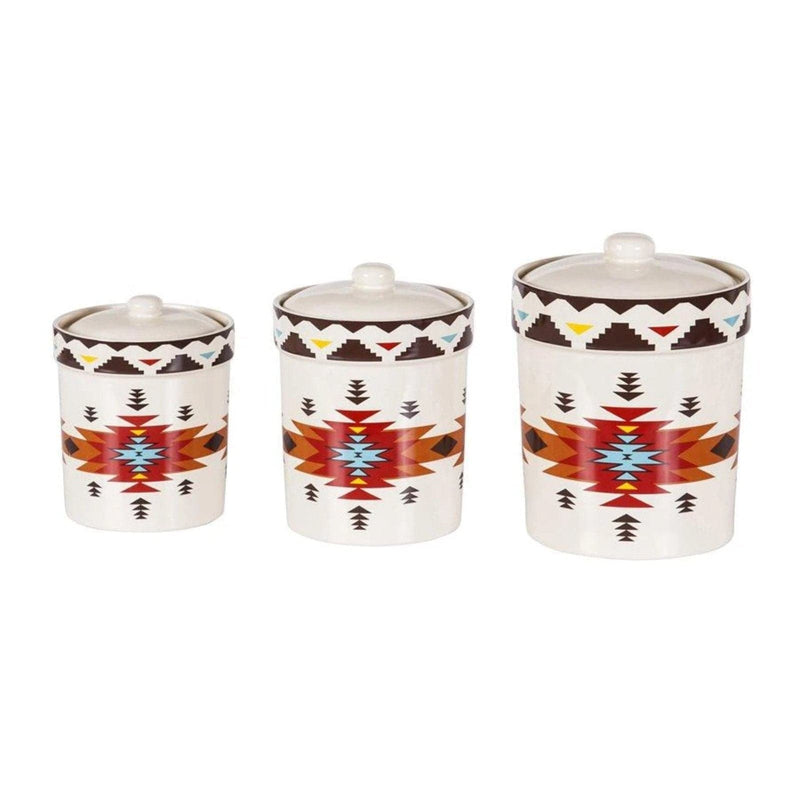 Del Sol Aztec 19-PC Dinnerware and Canister Set Dinnerware Set
