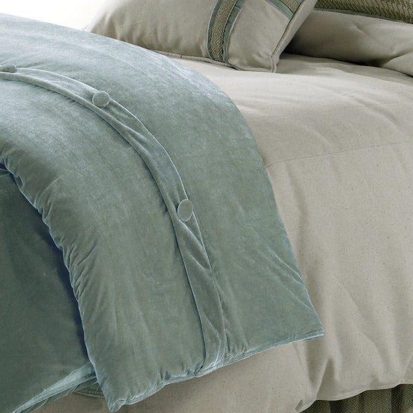 Arlington Seafoam Velvet Duvet Cover Duvet Cover