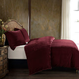 Stella Faux Silk Velvet Duvet Cover Set Duvet Cover