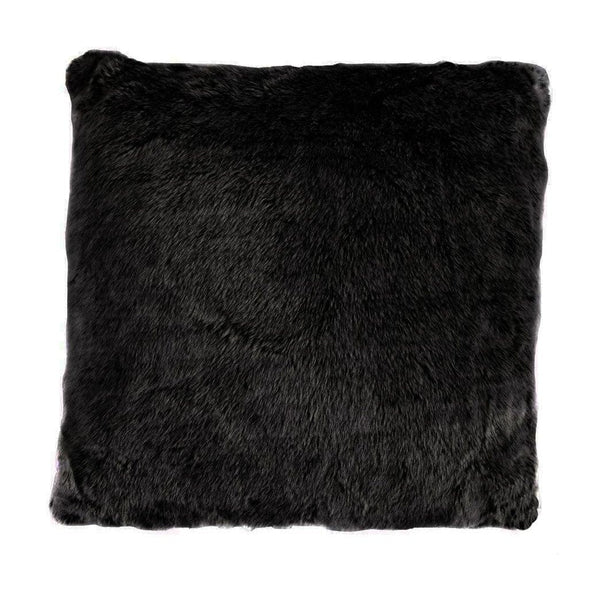 Arctic Bear Mink Euro Sham, 27x27 Black Euro Sham