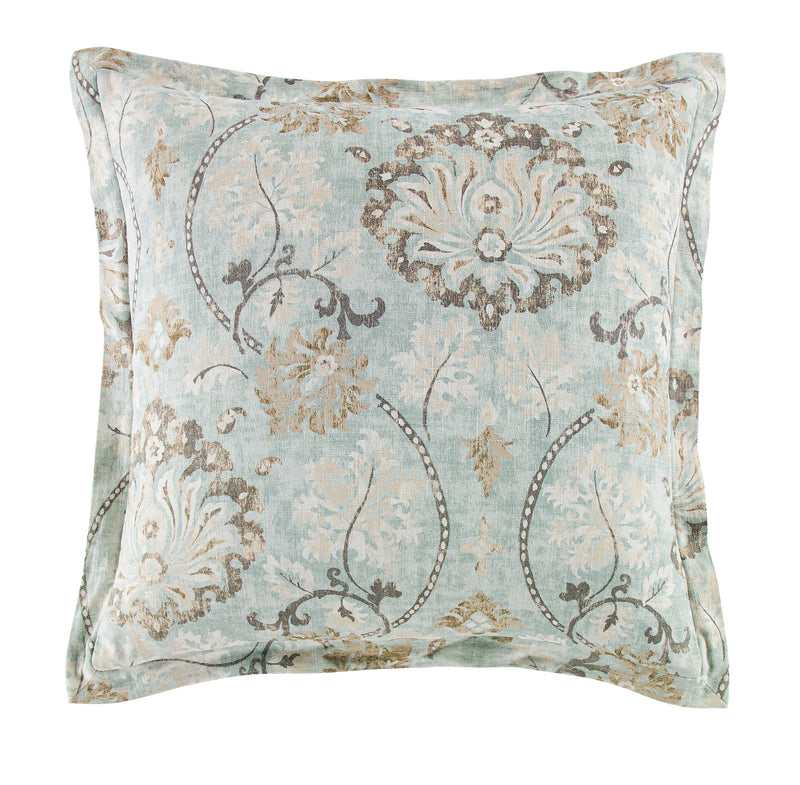 Dalia Linen Euro Sham, Light Blue Euro Sham