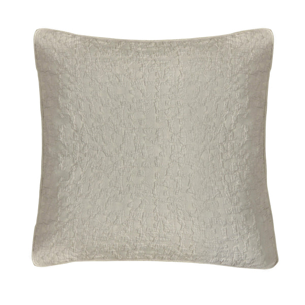 Porto Matelassé Euro Sham, 27x27 Light Taupe Euro Sham