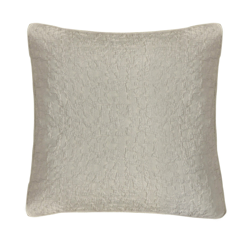 Porto Matelassé Euro Sham, 27x27 Light Taupe Euro Sham