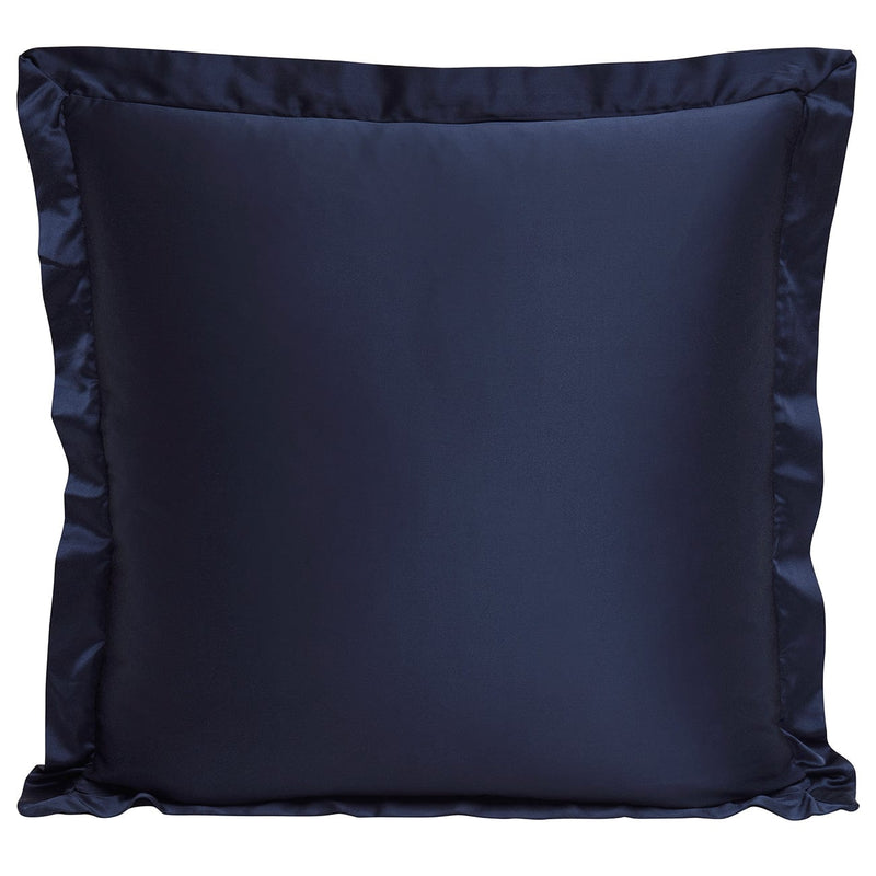 High Shine Satin Euro Sham Navy Euro Sham