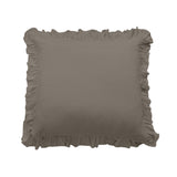 Lily Washed Linen Ruffled Euro Sham Taupe Euro Sham