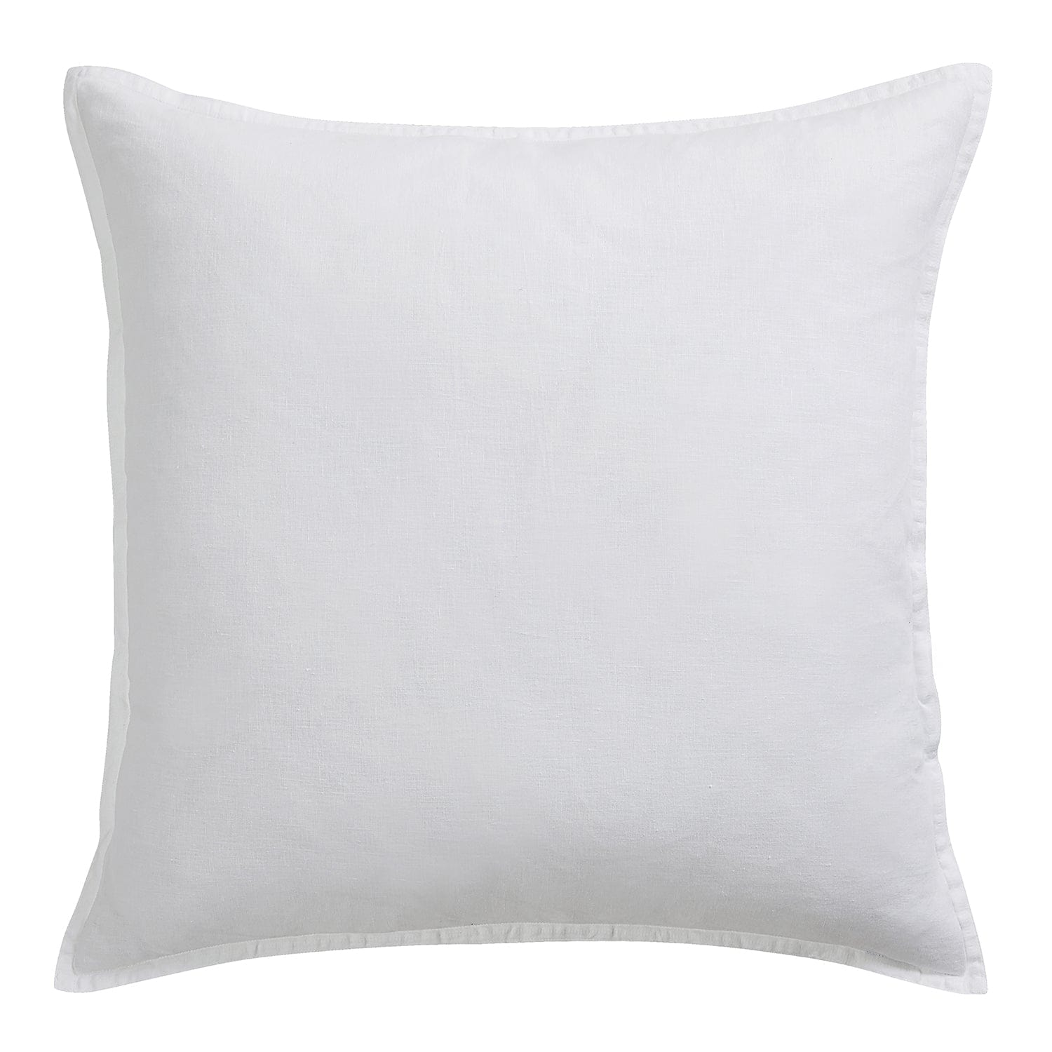 100% French Flax Linen Euro pillowcase- White