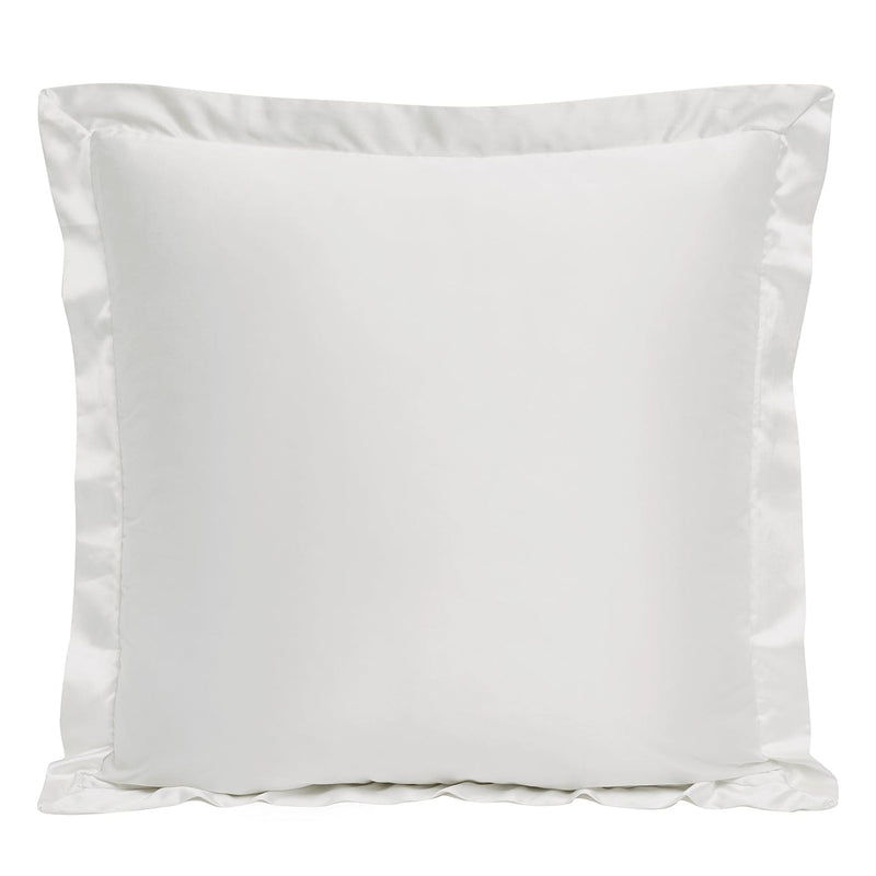 High Shine Satin Euro Sham White Euro Sham