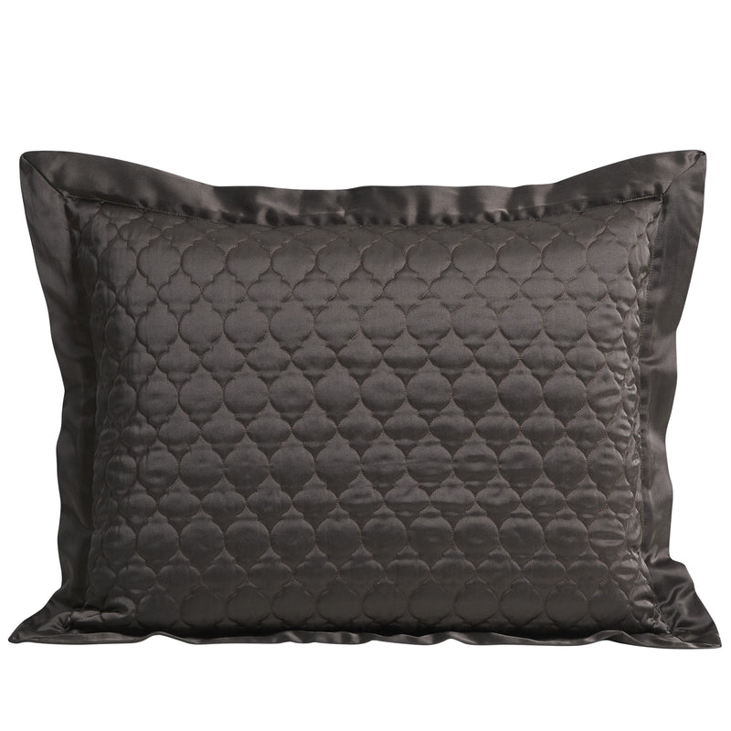 Black quilted pillow shams outlet