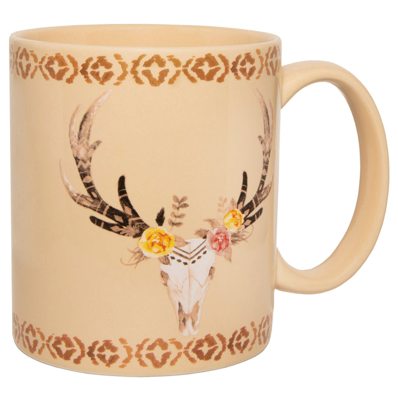 Desert Skull 8PC Mug and Coaster Set Kitchen Lifestyle