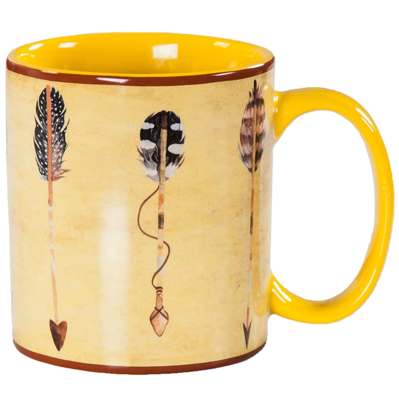Large Arrow Mug and Desert Skull Coaster 8PC Set Kitchen Lifestyle