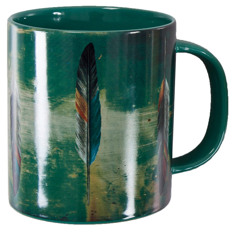 Tossed Feather Mug and Saguaro Cactus Coaster 8PC Set Kitchen Lifestyle
