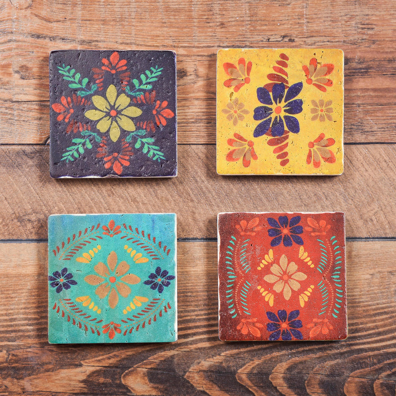 Turquoise Bonita Mug and Coaster 8 PC Set Kitchen Lifestyle
