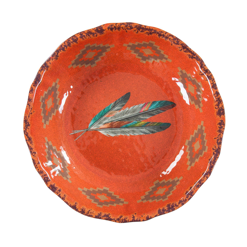 Feather 14-PC Melamine Dinnerware Set Melamine Dinnerware
