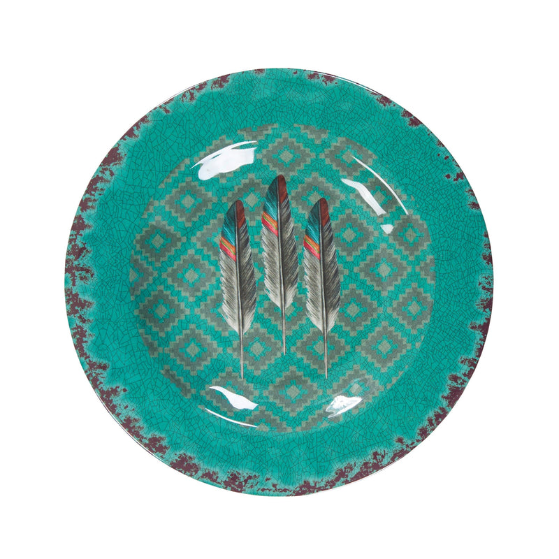 Feather 14-PC Melamine Dinnerware Set Melamine Dinnerware