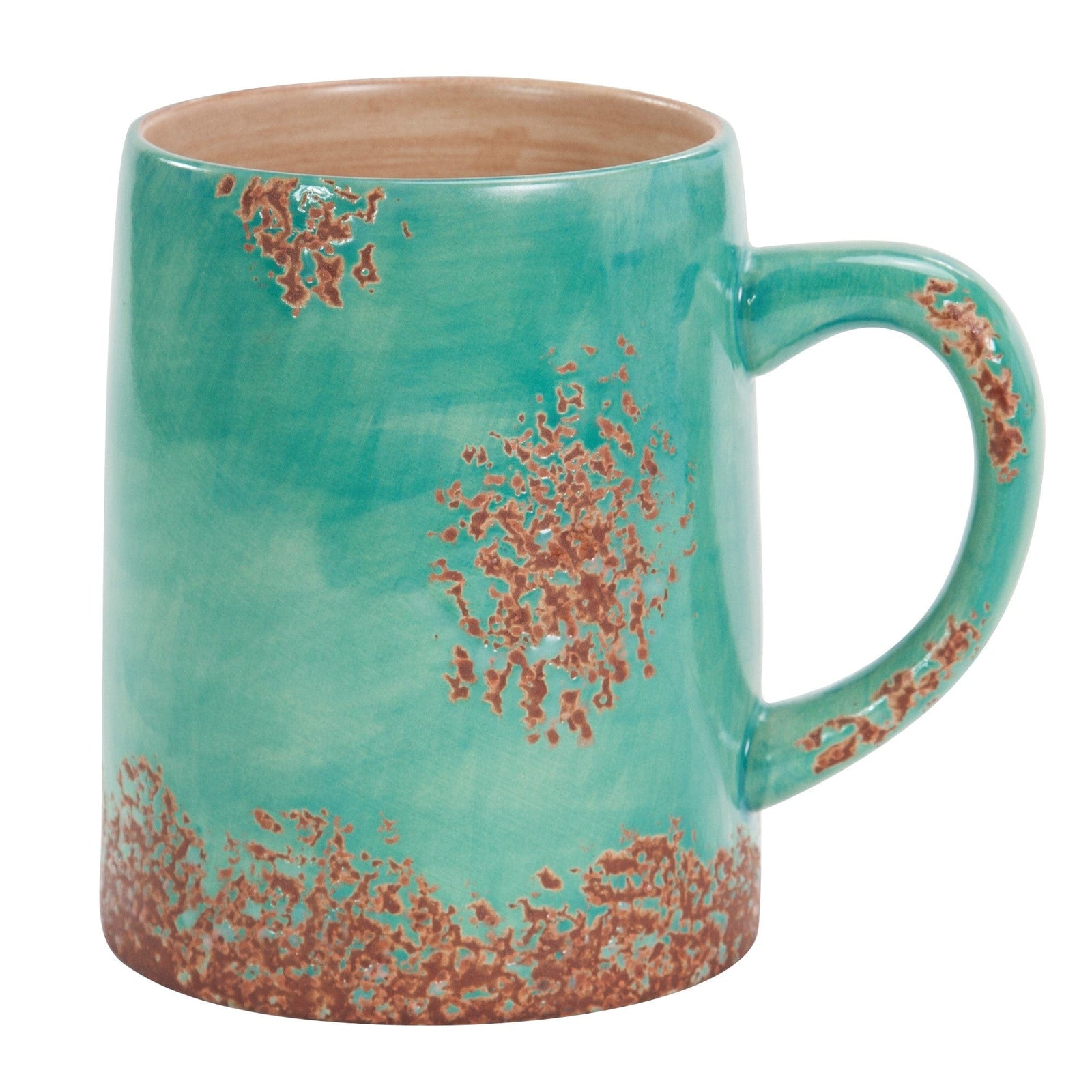 Patina Turquoise Mug, Set of 4